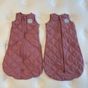 Dreamland baby weighted sleep sack small pink bundle of 2